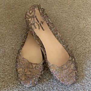Vivienne Westwood Melissa glitter jelly flats